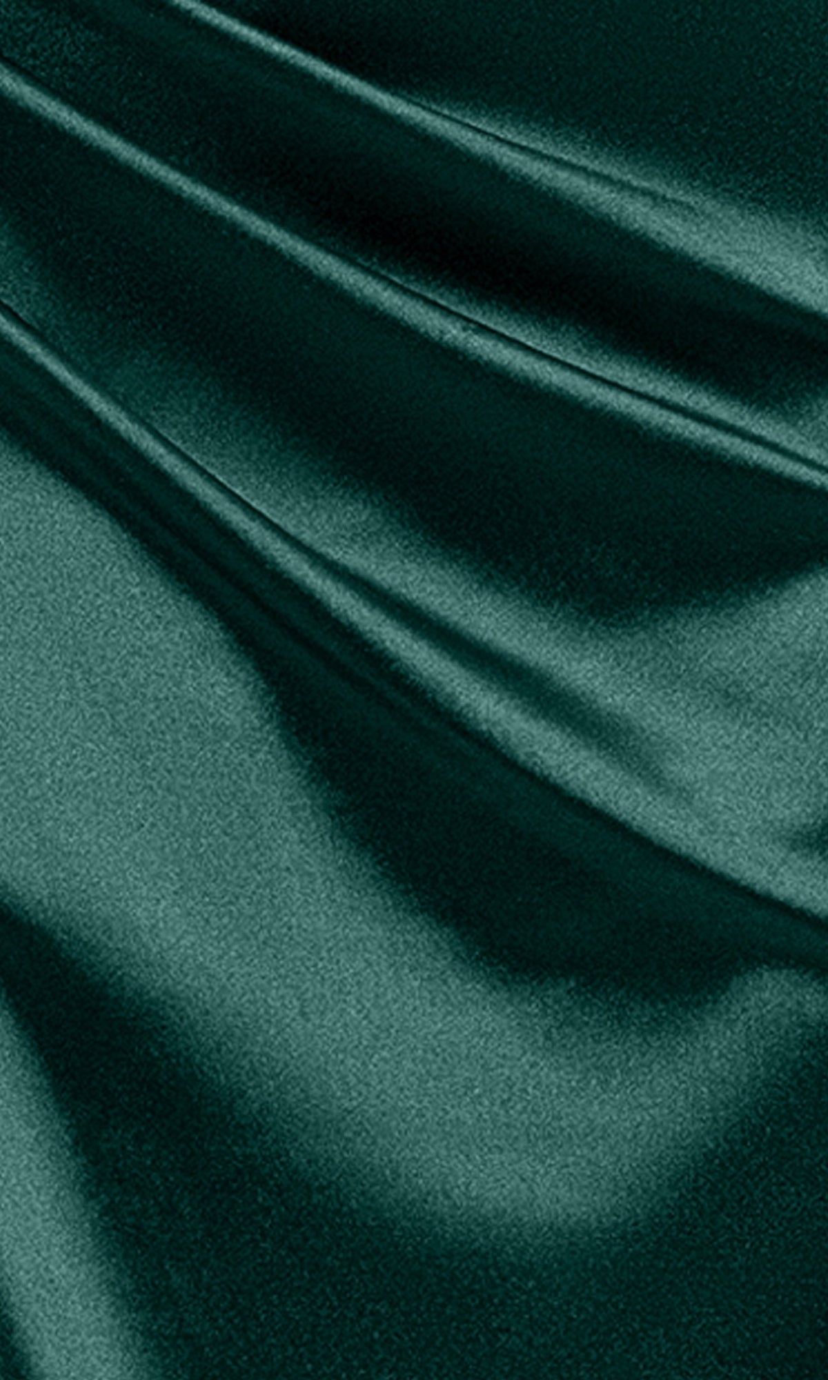 The Long Dark Green Prom Dress: Blondie Nites 5319BN features smooth, flowing dark green fabric with a subtle shine, creating an elegant and eye-catching prom look.