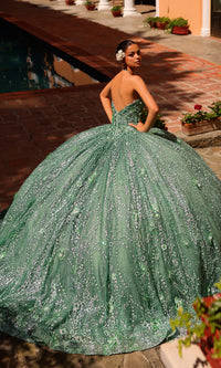 Amarra 54248 Ball Gown Quinceañera Dress with Cape
