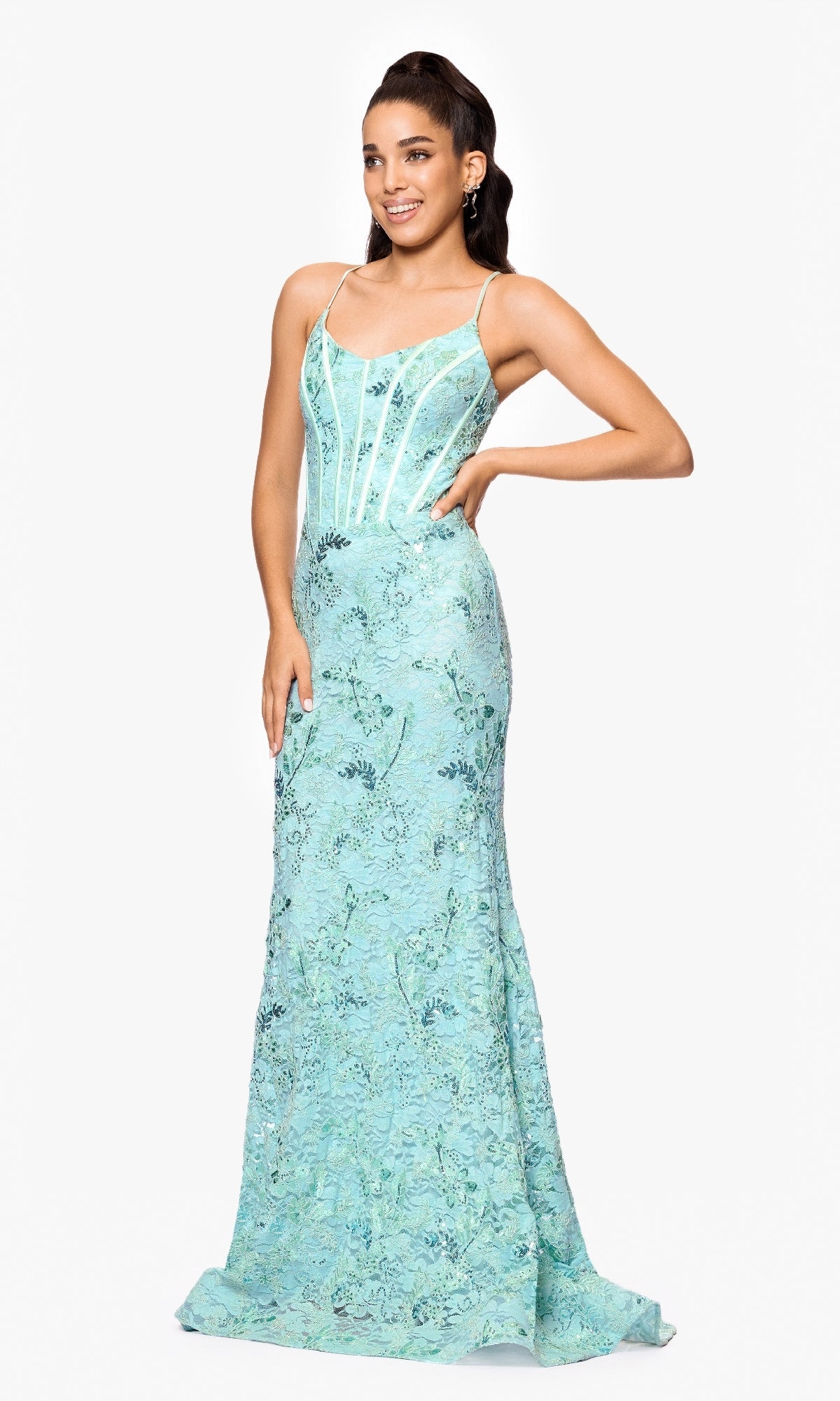 Long Formal Dress: Betsy and Adam A26885