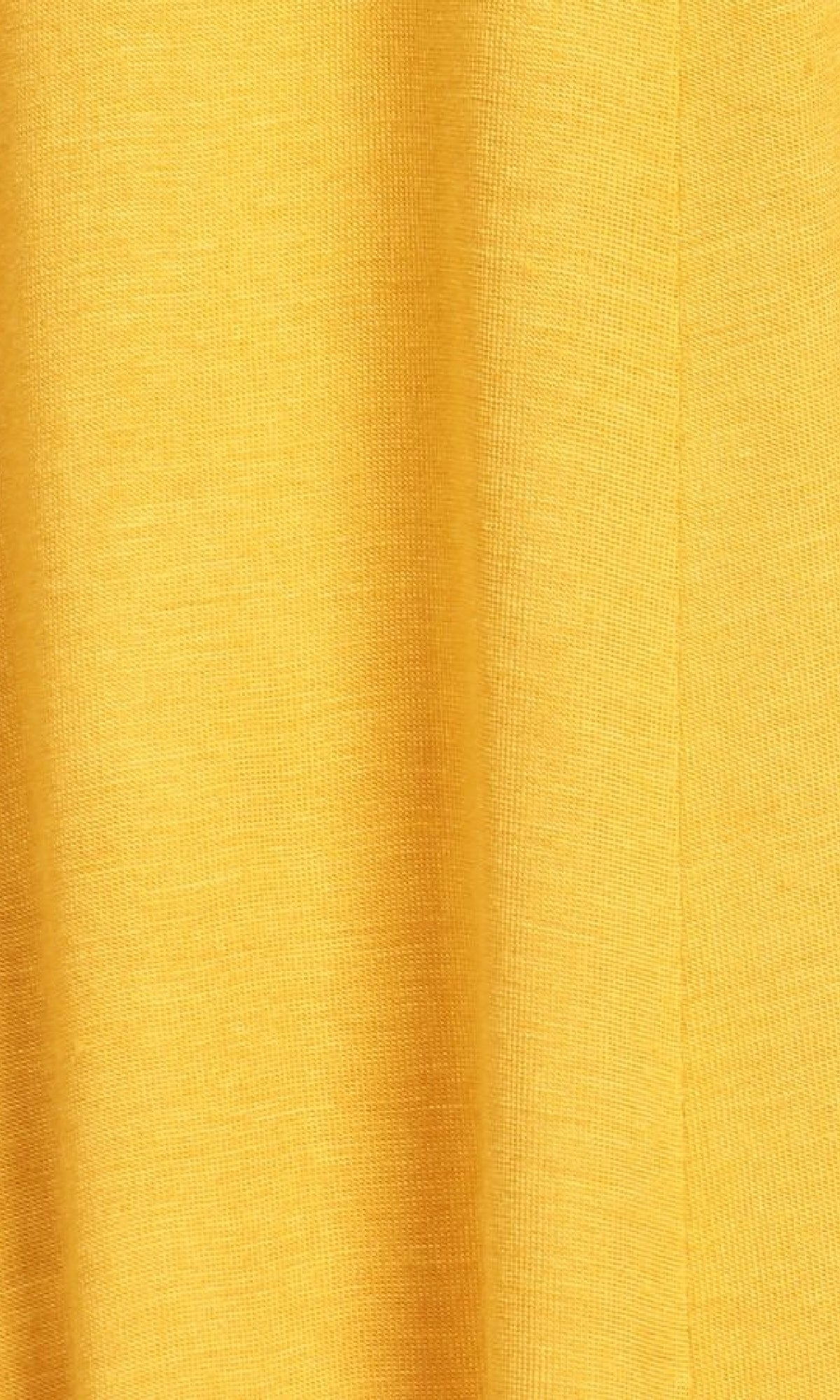 Close-up of yellow fabric with subtle texture and vertical folds, ideal for creating the Plus-Size Jersey Knit Oversized A-Line Casual Dress.