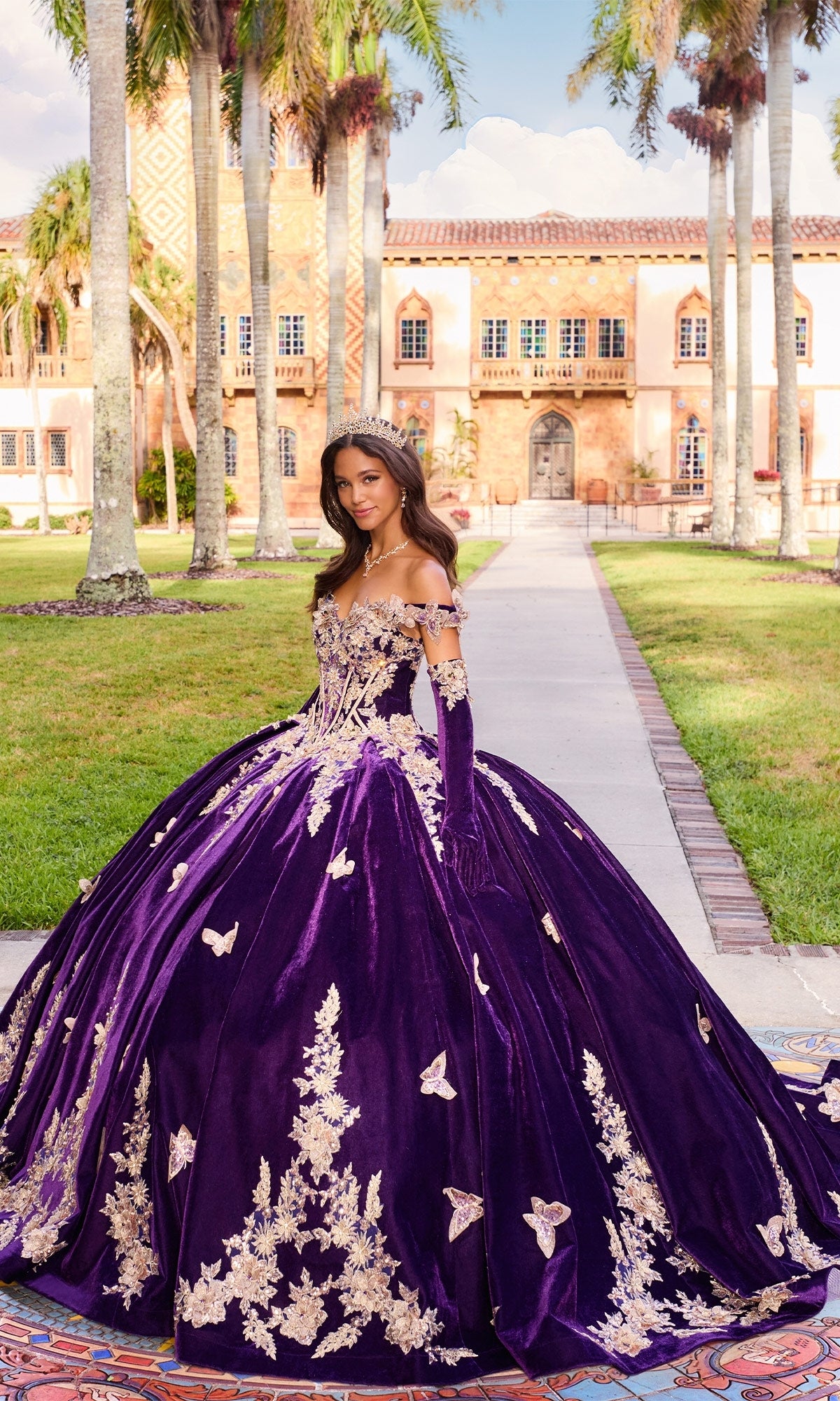 Velvet Quinceanera Dress: Princesa PR30136