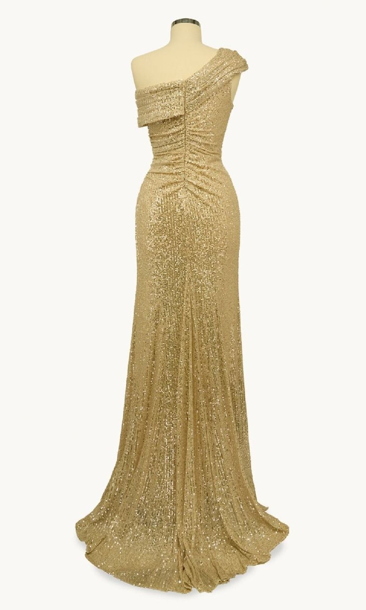 The Amoris T806 One-Shoulder Long Sequin Prom Dress features a ruched bodice and all-over sequins—an elegant, floor-length formal gown under $100, perfect for any special occasion.