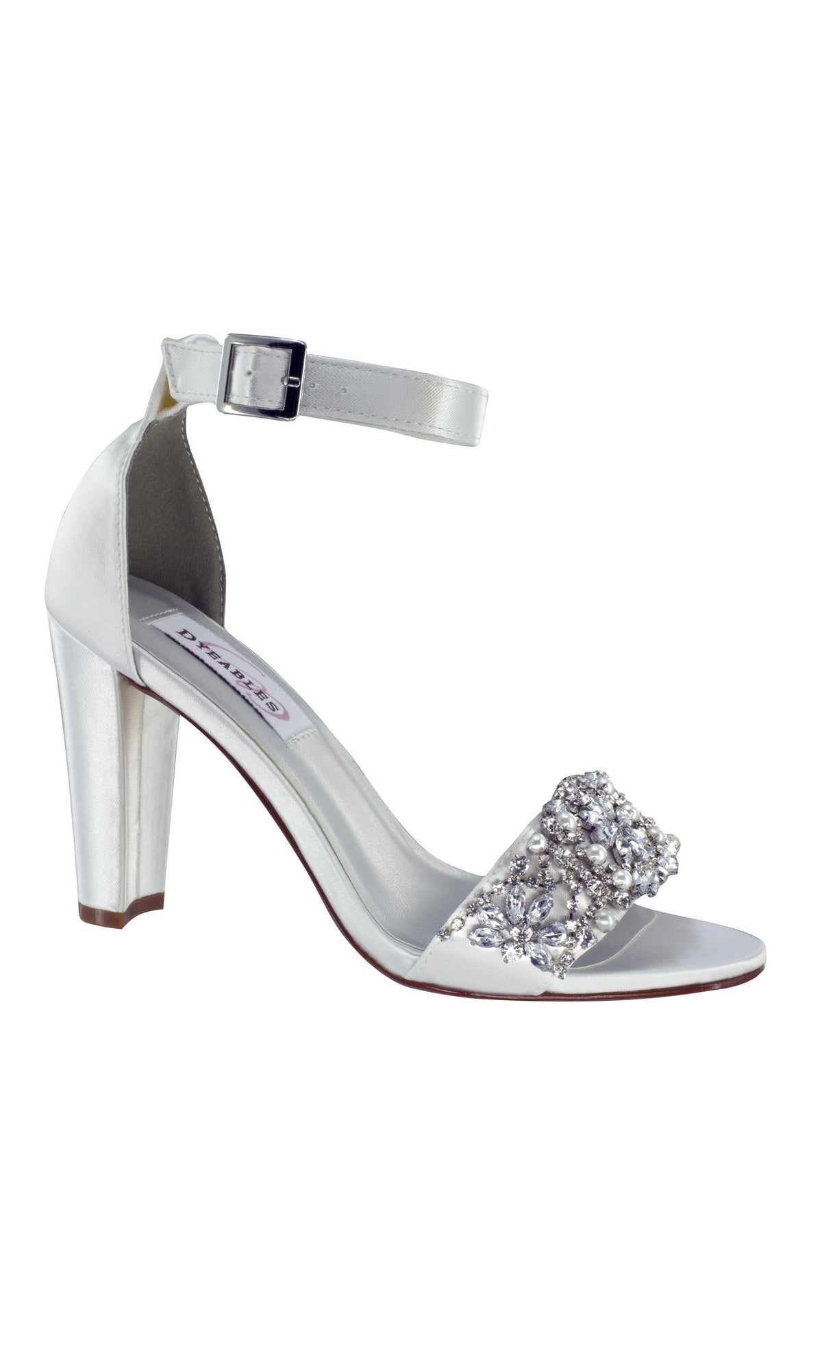 Felicity Rhinestone White Prom Shoes 4292