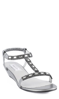 1in Pewter Sandal by Touch Ups 4122