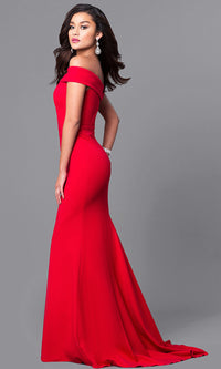 Long Off-the-Shoulder Gorgeous Prom Dress