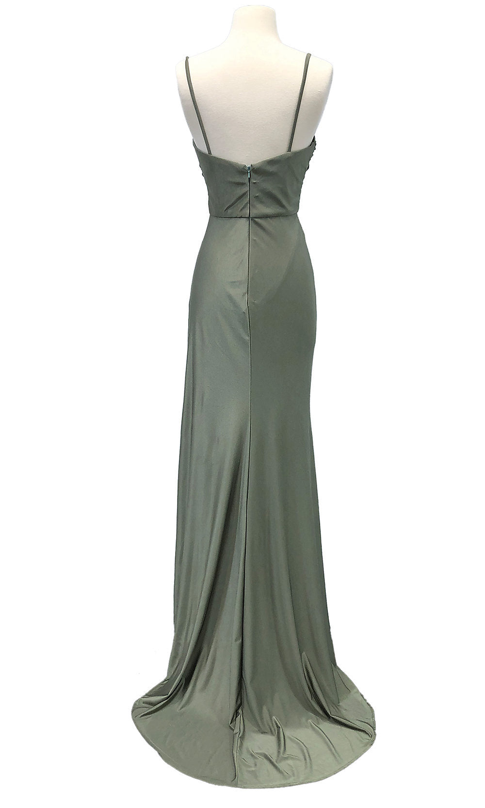 Dancing Queen-Tight Long Simple Prom Dress with High Side Slit