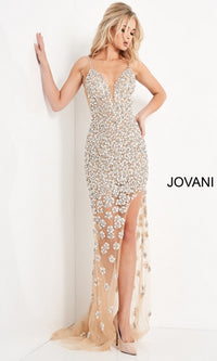 Beaded Sheer Formal Gown 02492 by Jovani