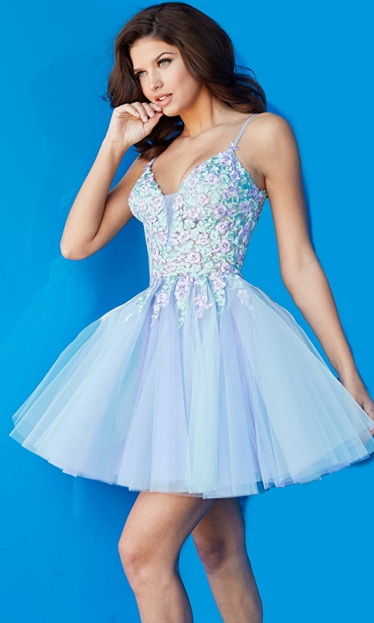 Jovani Short Babydoll Pastel Party Dress 09728