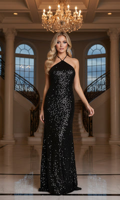black glitter halter neck dress Buy Jolie Moi Black Halter Neck Glitter Jersey Maxi Dress from Next USA