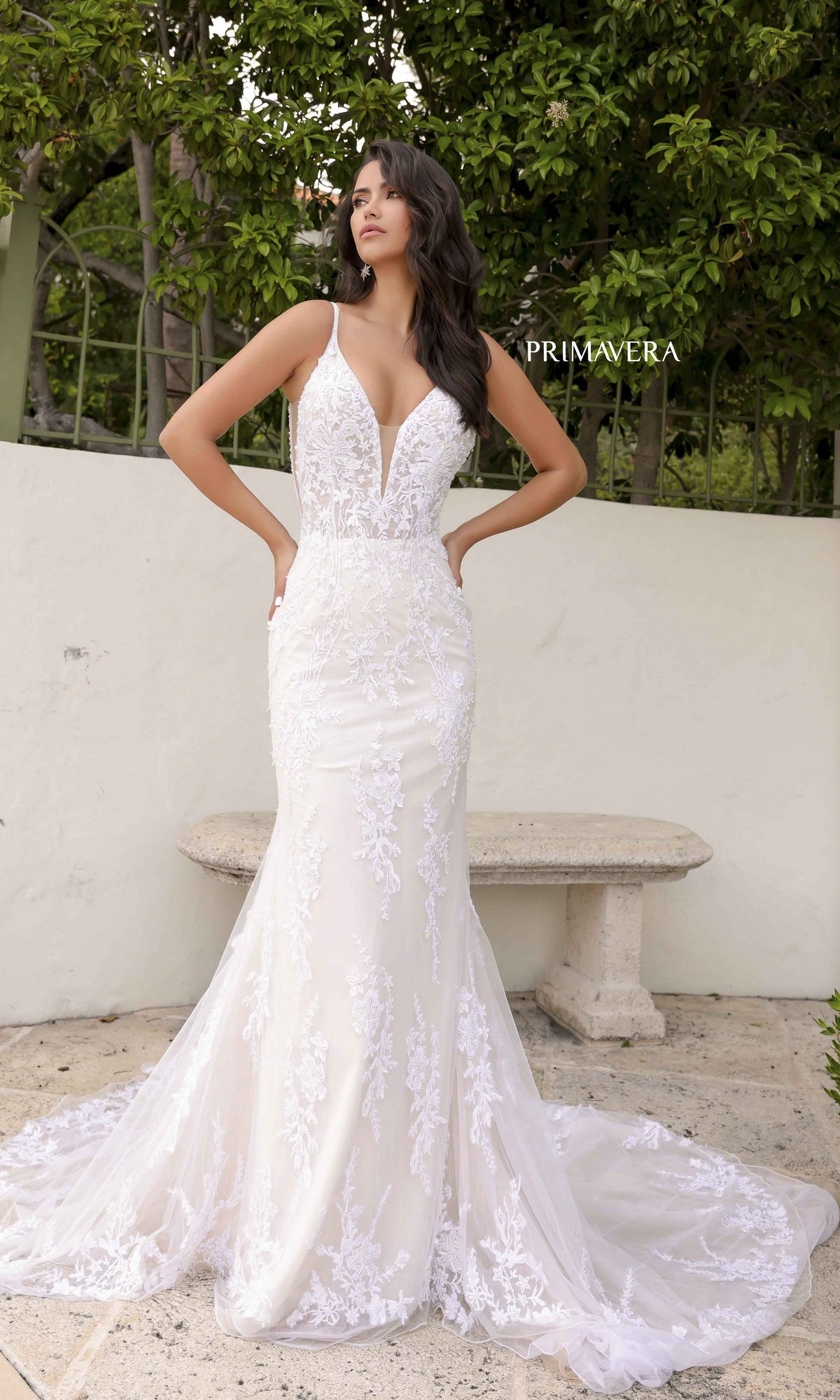 Long Wedding Dress 11103 by Primavera
