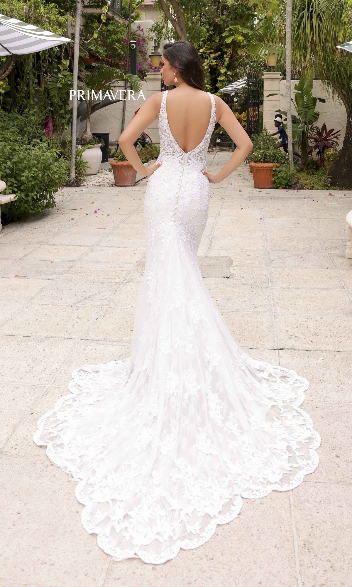 Long Wedding Dress 11109 by Primavera