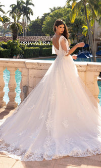 Long Wedding Dress 11134 by Primavera