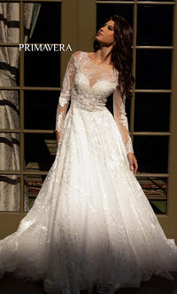 Long Wedding Dress 11136 by Primavera