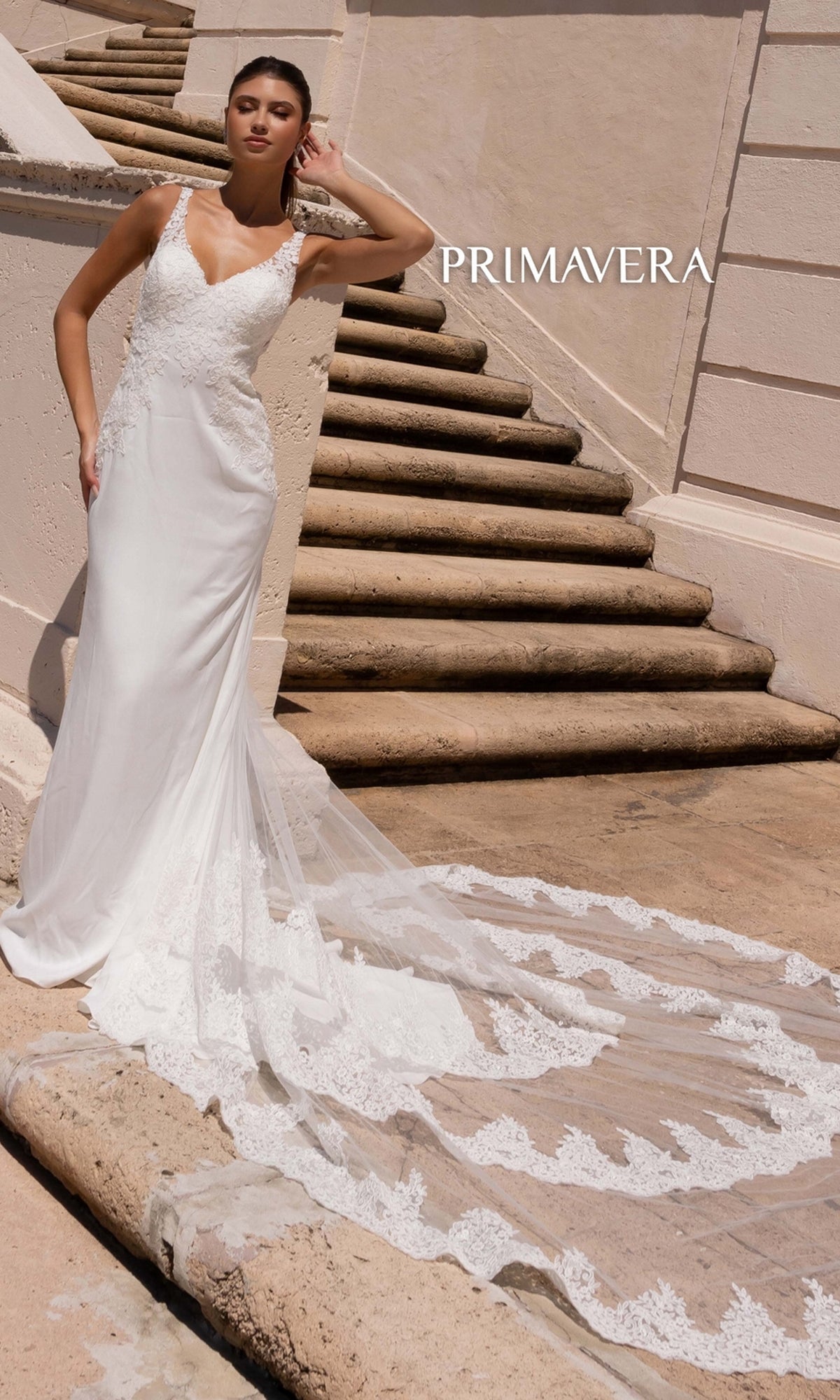 Long Wedding Dress 11139 by Primavera