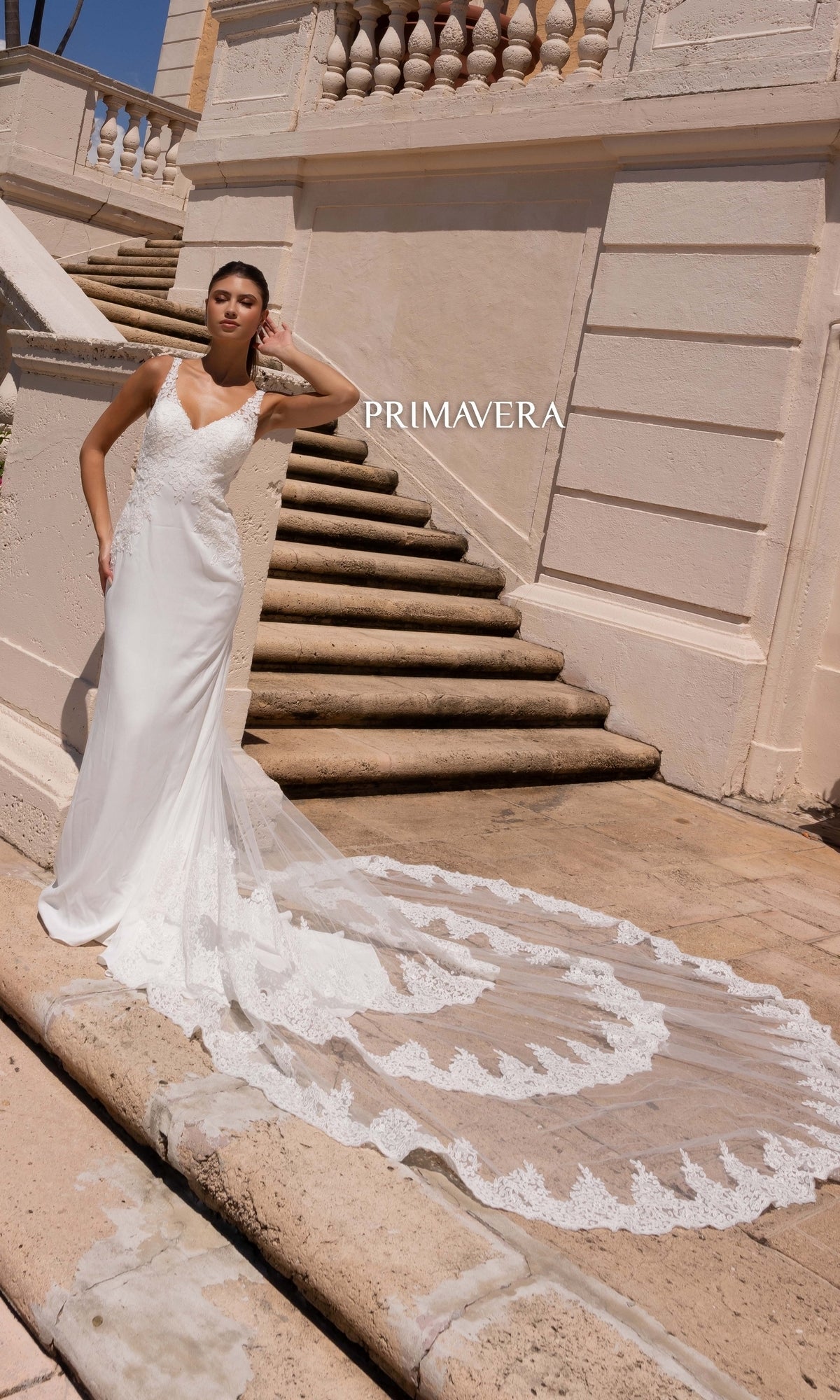 Long Wedding Dress 11139 by Primavera