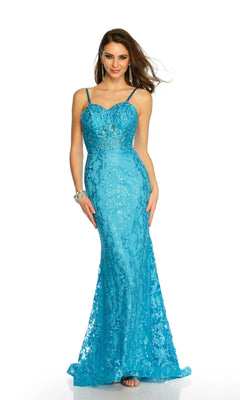 Long Turquoise Lace Prom Dress with Lace-Up Back PromGirl Long Turquoise Lace Prom Dress with Lace-Up Back PromGirl