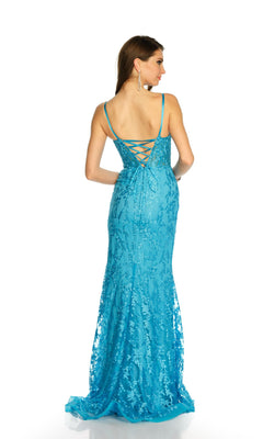 Dave and Johnny Long Turquoise Prom Dress 11161 Turquoise / 00 Dave and Johnny Long Turquoise Prom Dress 11161 Turquoise / 00