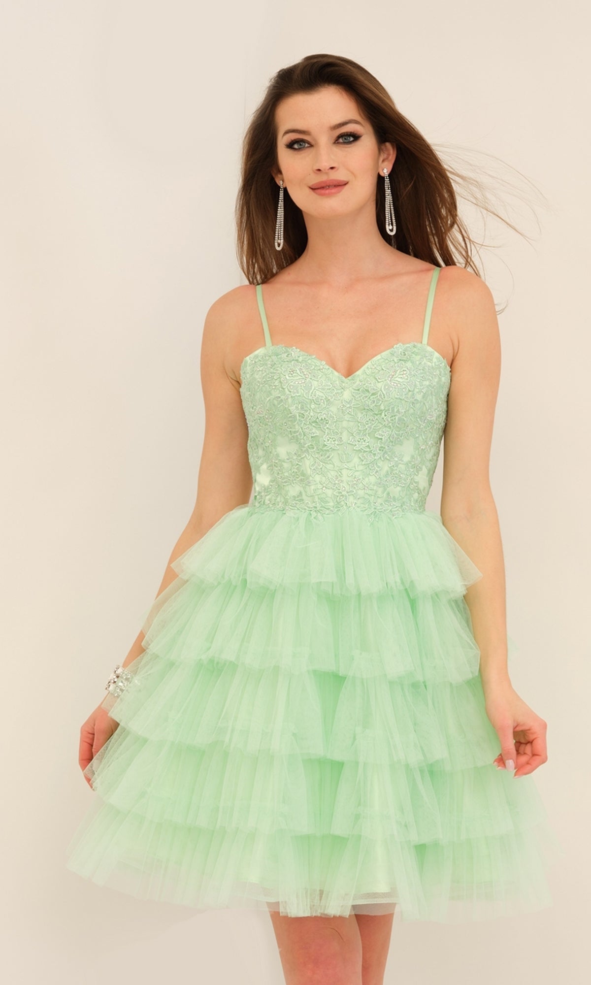 Short Sweetheart A-Line Homecoming Dress with Ruffles PromGirl Short Sweetheart A-Line Homecoming Dress with Ruffles PromGirl
