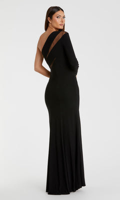 baggy formal dress Robe de Soirée Noire Perles Fente Femme main image 0