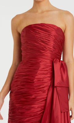 Mac Duggal Women's Strapless Ruched Mini Dress - Black - Size 6 Mac Duggal Women's Strapless Ruched Mini Dress - Black - Size 6