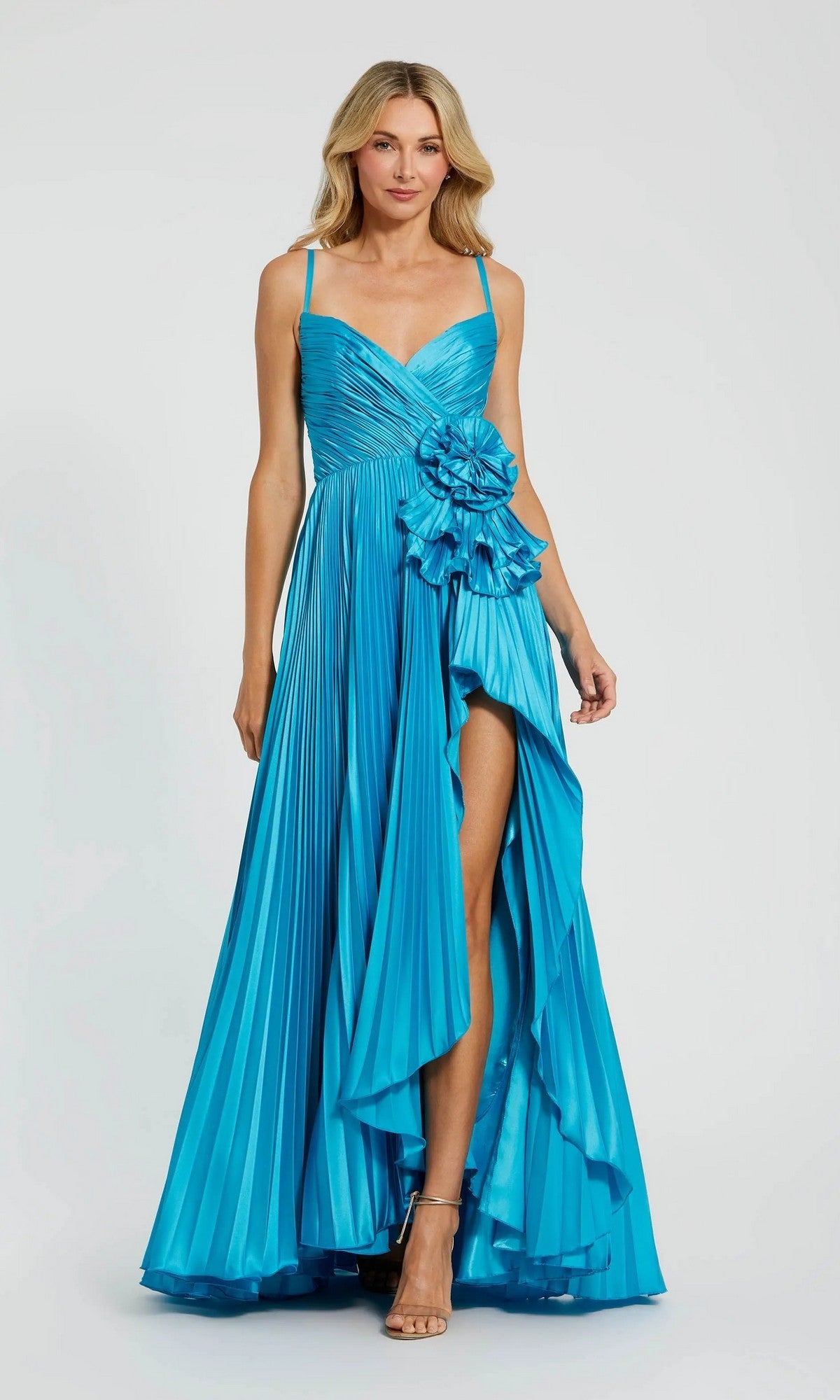 formal turquoise dress Pleated Gown: Mac Duggal 11802 Turquoise / 0 Size:15.5 - 34/35 CUTE SWEET 16 DRESS Arkaia Women's Draped Bodycon this dress brings together