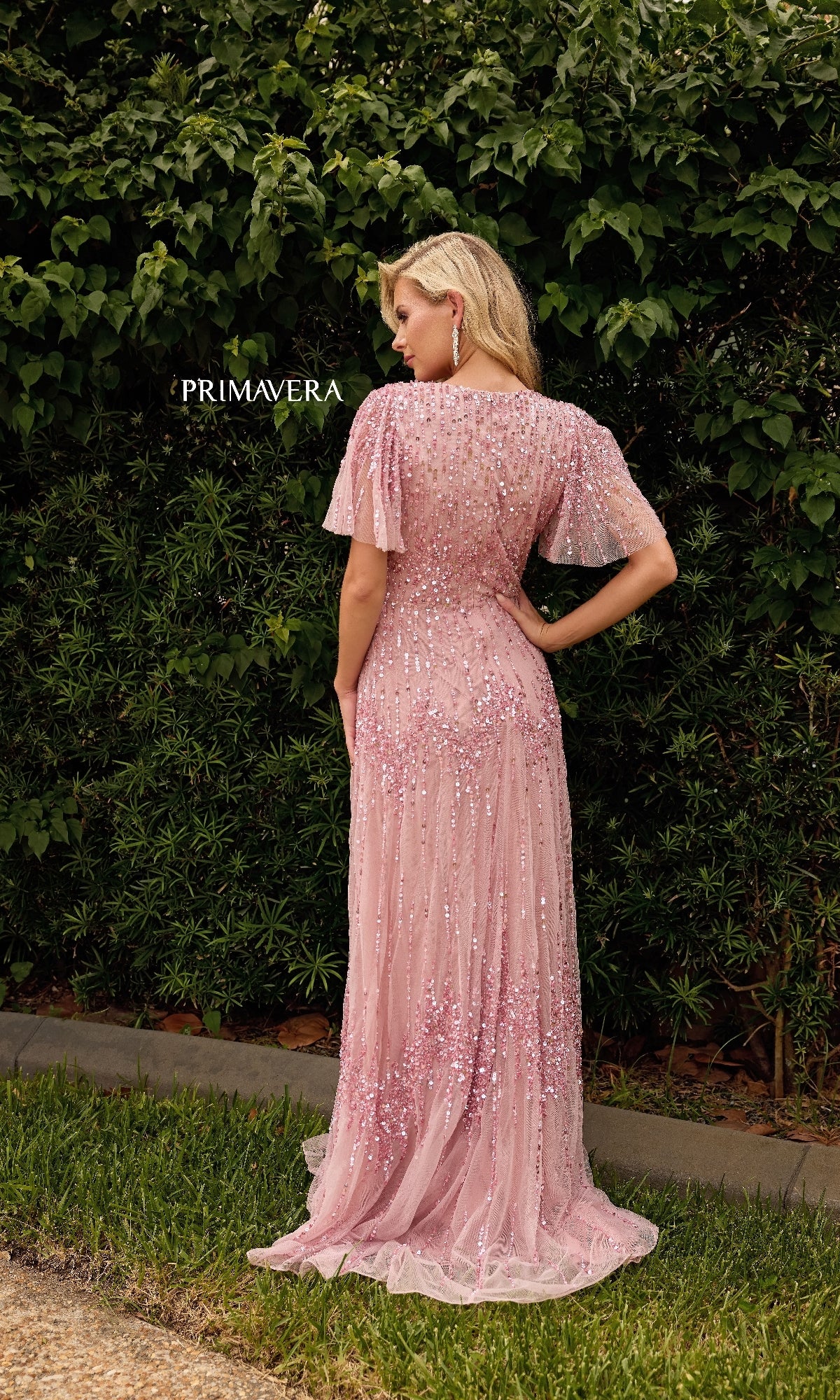 Primavera 13153 Modest Formal Dress Midnight / 6 Primavera 13153 Modest Formal Dress Midnight / 6