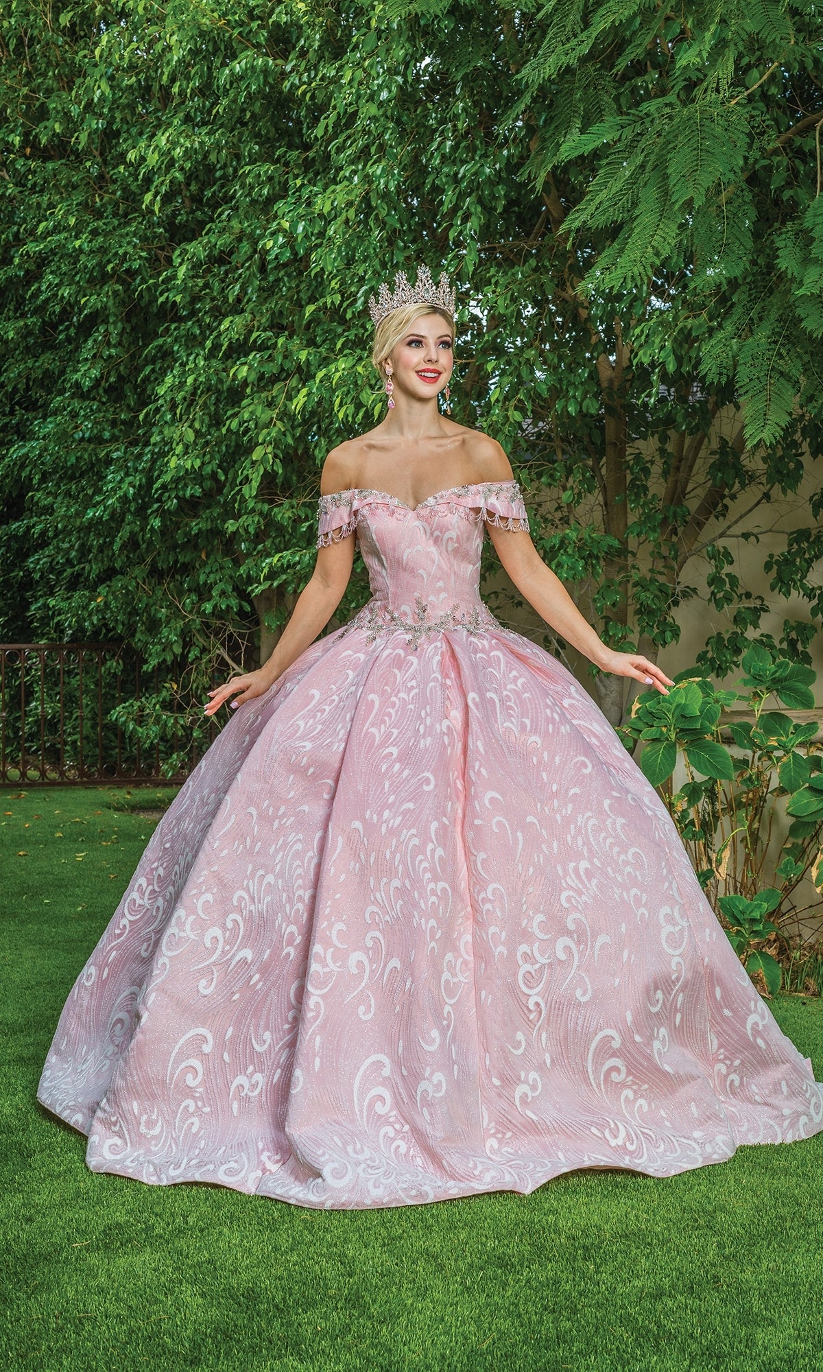 Pastel Pink Quinceanera Dress 1602 Blush / XSmall Pastel Pink Quinceanera Dress 1602 Blush / XSmall