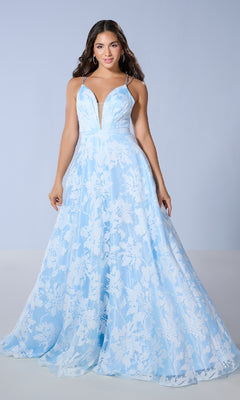 Formal Gown White And Tiffany Blue Wedding Dress Long Prom Dress: Tiffany 16158 Sky 00 Formal Gown White And Tiffany Blue Wedding Dress Long Prom Dress: Tiffany 16158 Sky 00