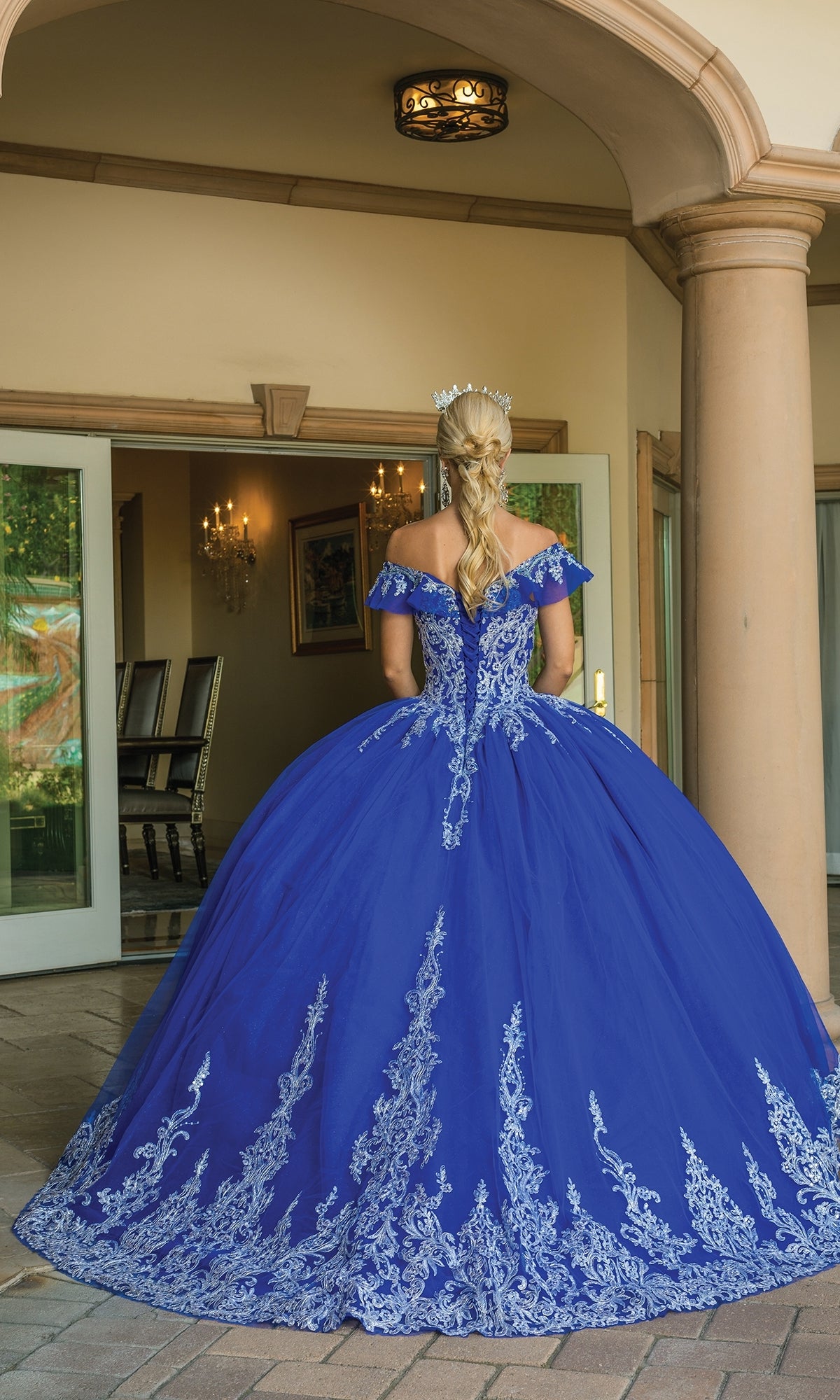 Dancing Queen 1615 Quinceanera Ball Gown Lilac / Large