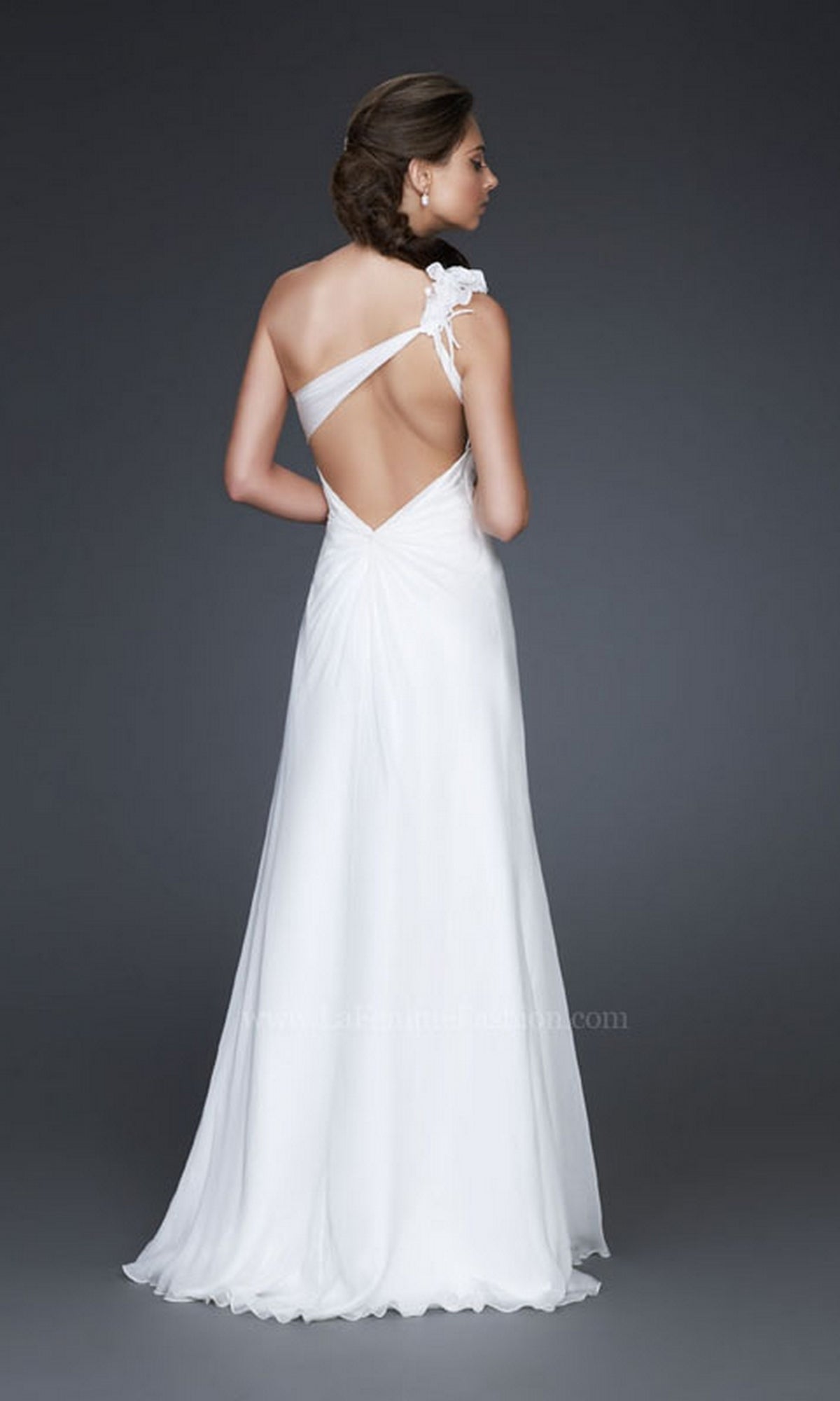 Long Ivory White Formal Dress 16772