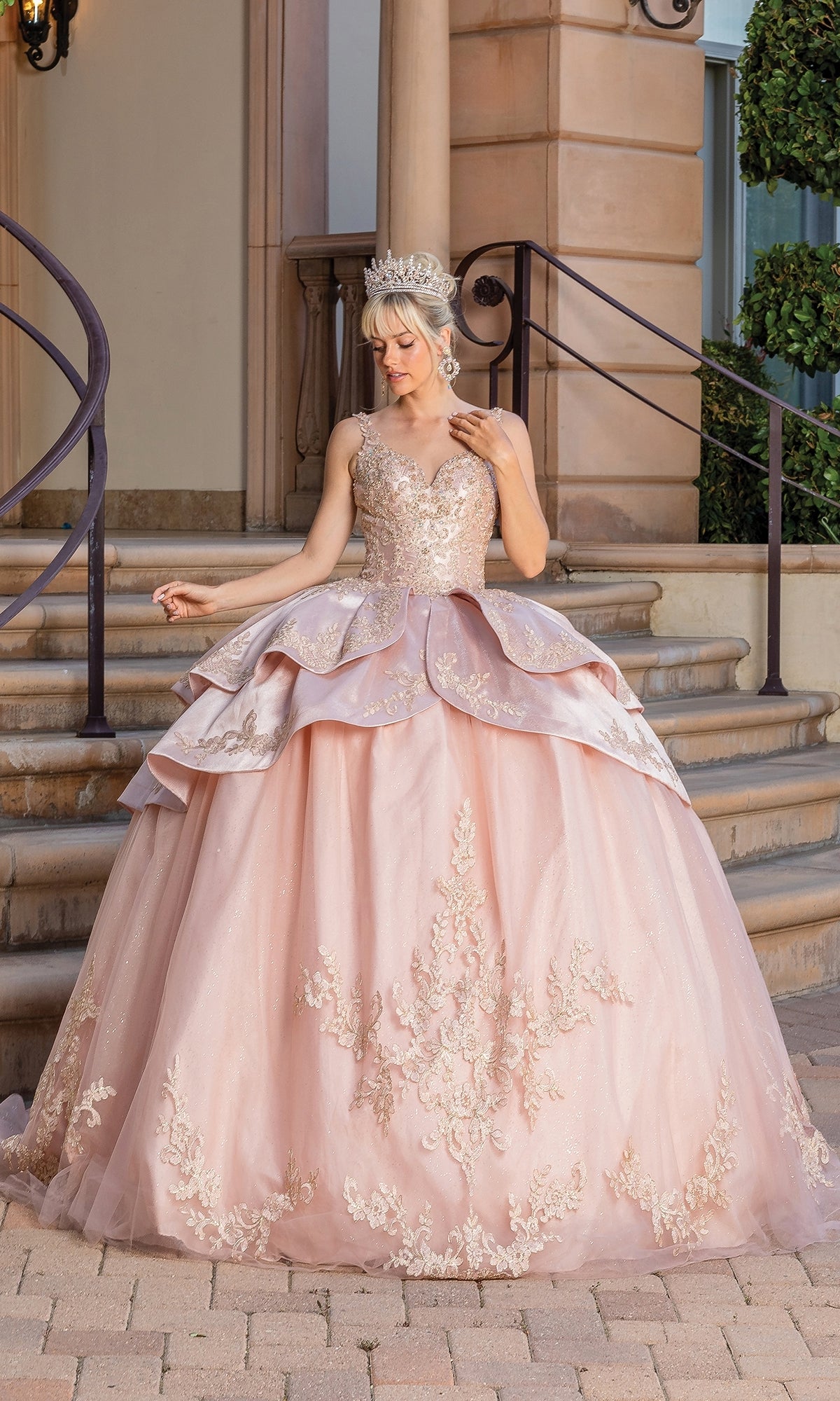 Dancing Queen 1682 Long Quinceanera Dress PromGirl Dancing Queen 1682 Long Quinceanera Dress PromGirl