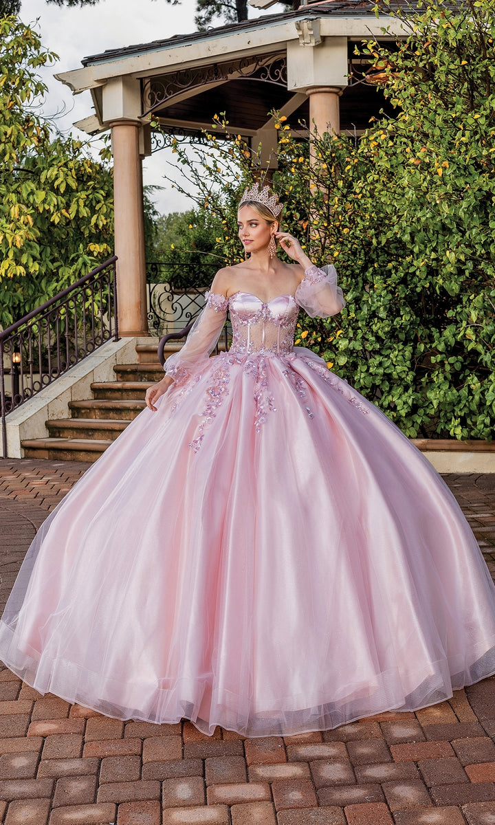 Cute Puffy Light Pink Quinceanera Dresses 26076 Quinceanera Collection