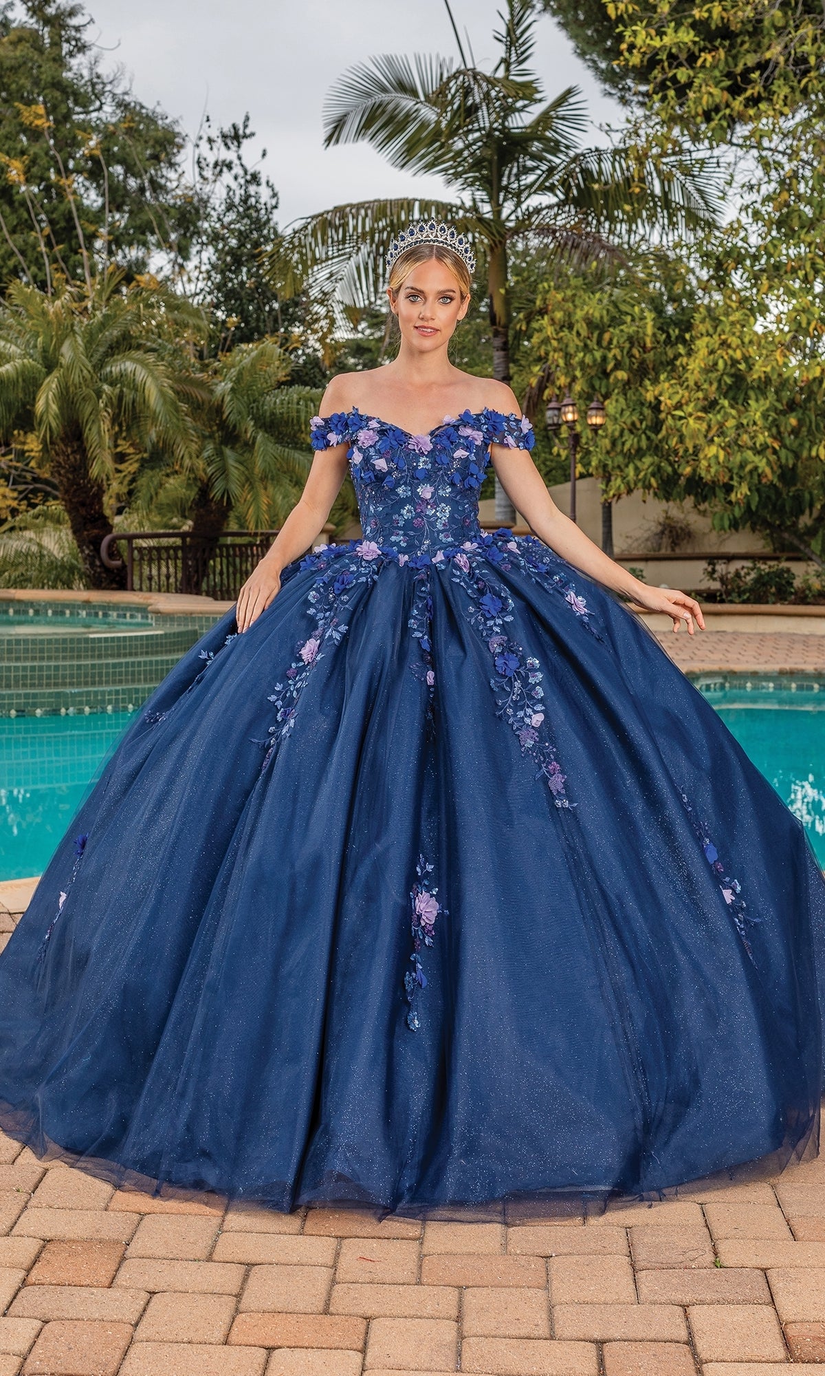 Dancing Queen 1832 Long Quinceanera Dress– PromGirl