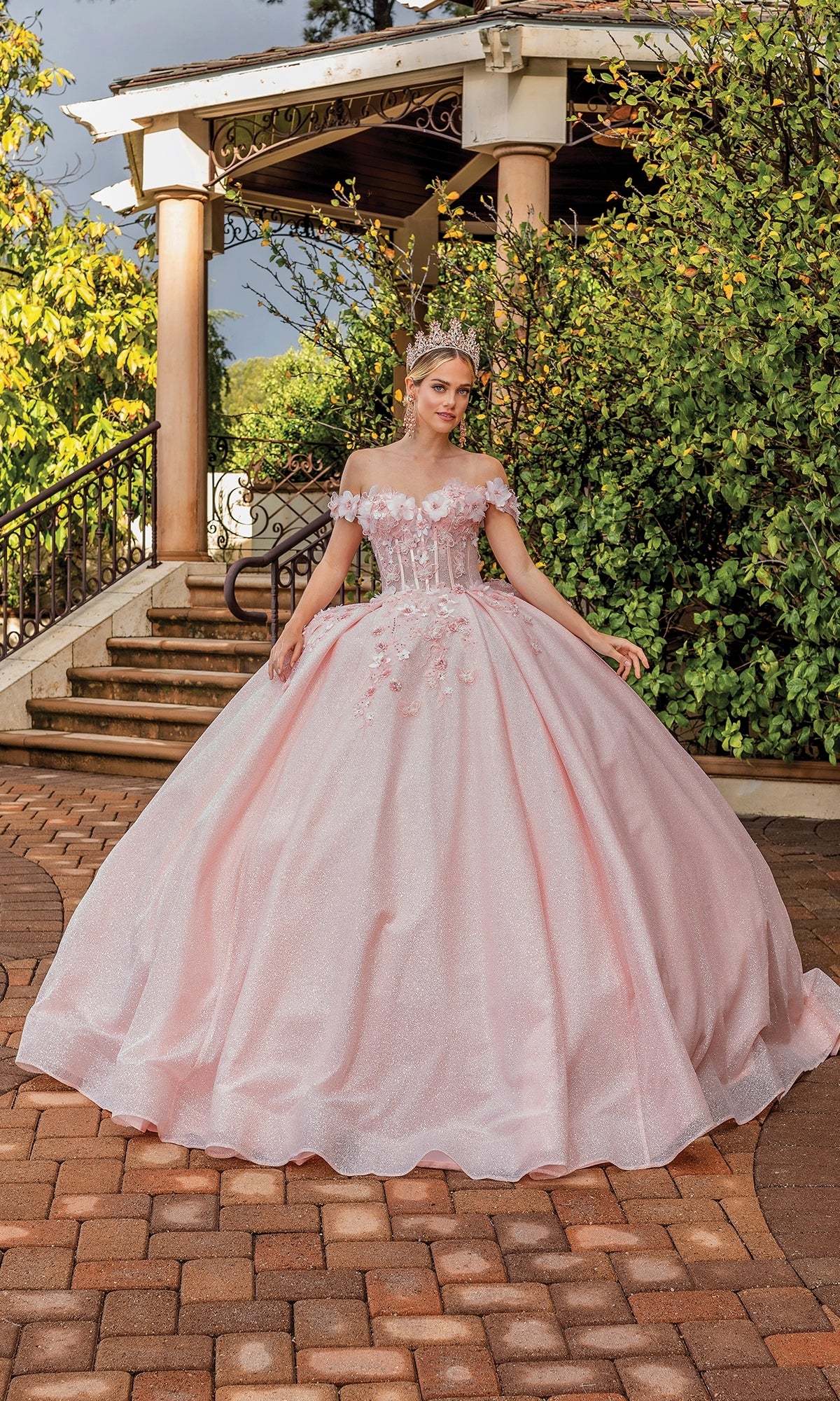Quinceanera Dress 1888 By Dancing Queen Blush / XSmall