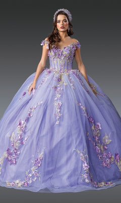 Dancing Queen 1918 Long Quinceanera Dress– PromGirl