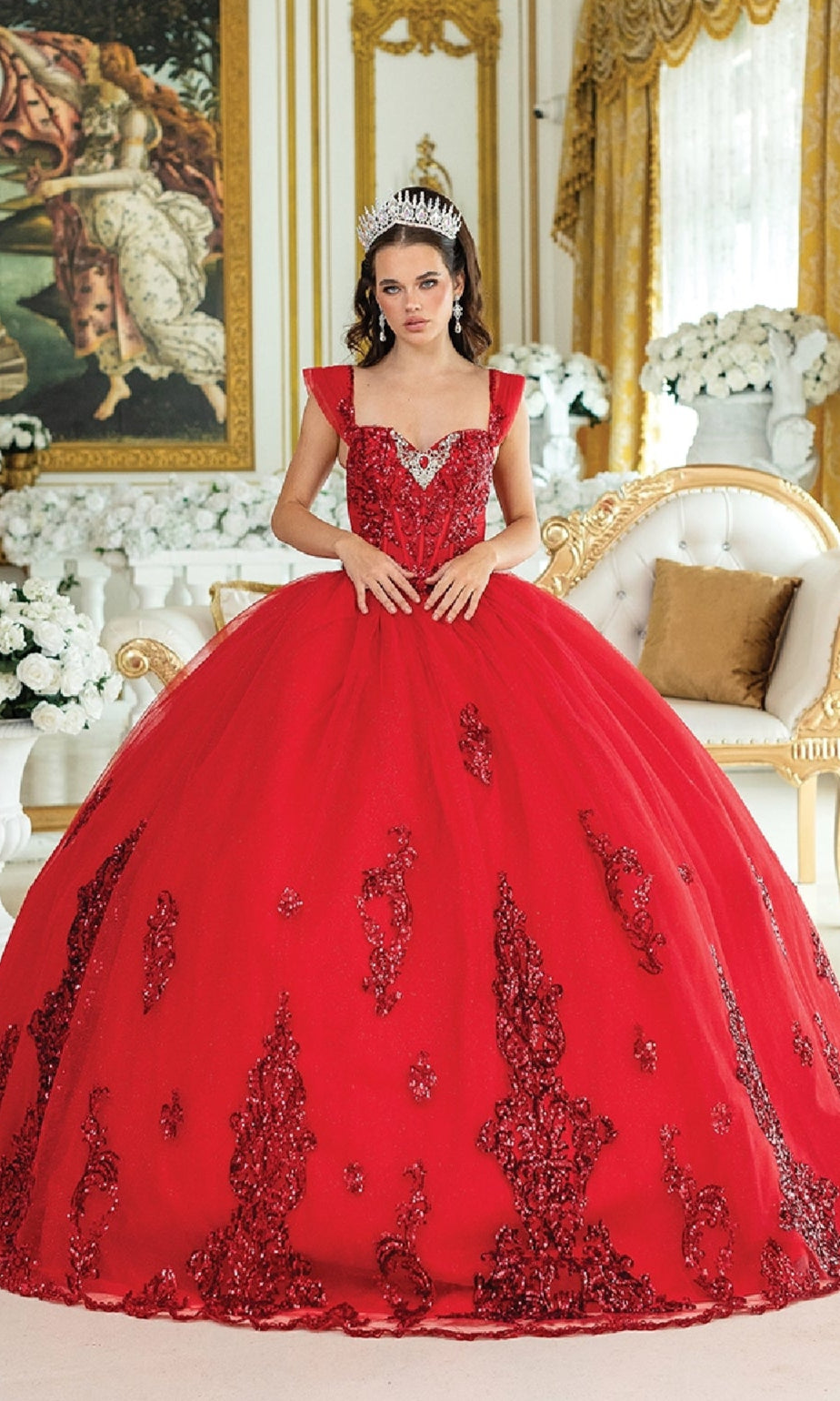 Dancing Queen 1941 Long Quinceanera Dress – PromGirl