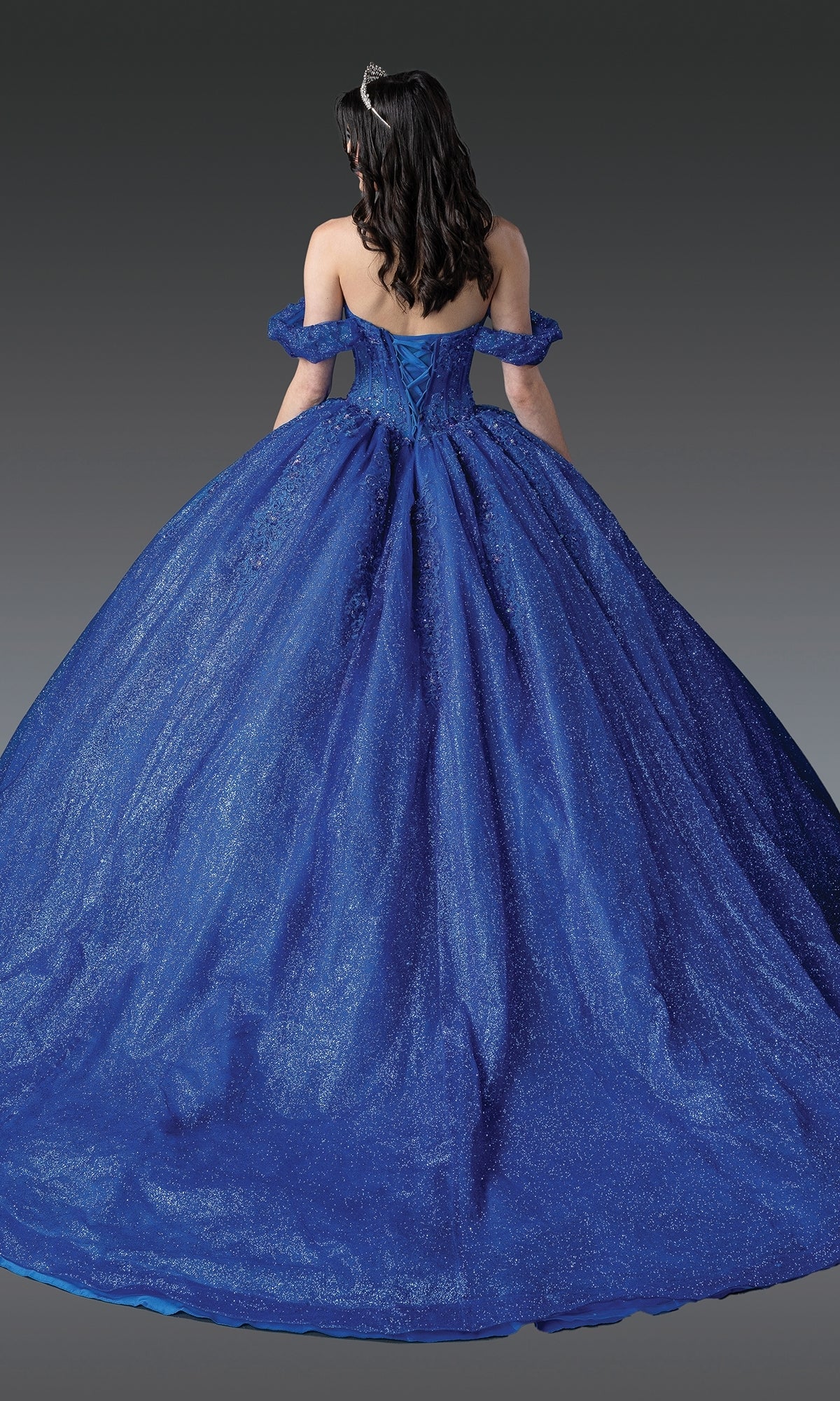 Dancing Queen 1992 Long Quinceanera Dress Royal Blue / XSmall