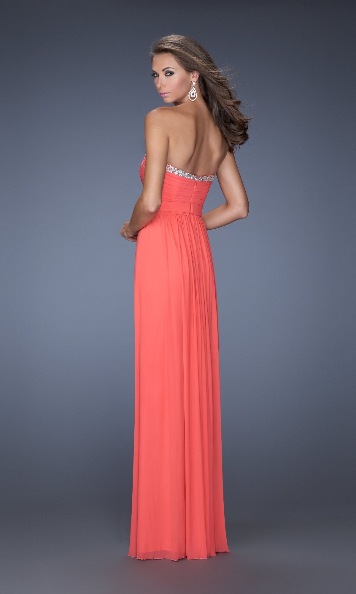 Strapless Sweetheart Prom Gown: La Femme 20048