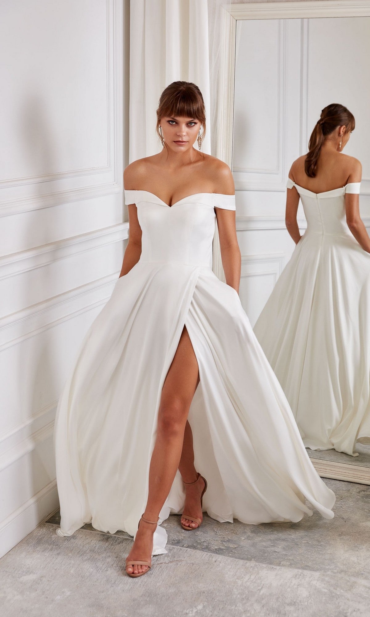 white flowy formal dress Long Dress: Aerie Couture 2009 Diamond White / 000 Black History