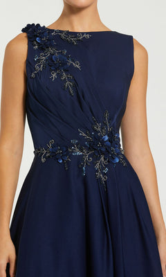 Sleeveless Long Formal Dress with Beaded Flowers PromGirl Sleeveless Long Formal Dress with Beaded Flowers PromGirl