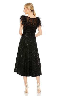 Feather Shoulder Embellished Dress - Mac Duggal Black / US 4 Feather Shoulder Embellished Dress - Mac Duggal Black / US 4