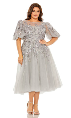 Plus-Size Semi-Formal Dress 20475 by Mac Duggal Charcoal / 14W Plus-Size Semi-Formal Dress 20475 by Mac Duggal Charcoal / 14W