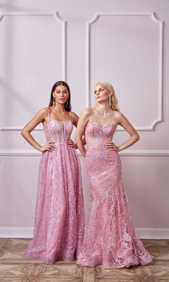Sparkly Long Mermaid Prom Dress: Aerie Couture 204 Pink / 000 Sparkly Long Mermaid Prom Dress: Aerie Couture 204 Pink / 000