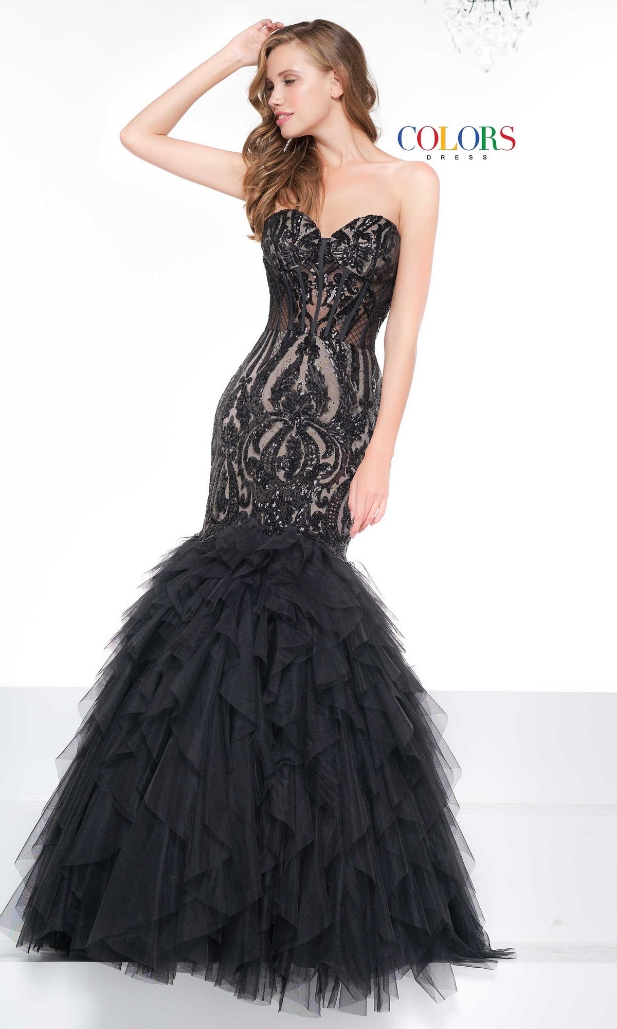 Strapless Sweetheart Long Mermaid Prom Dress 2067