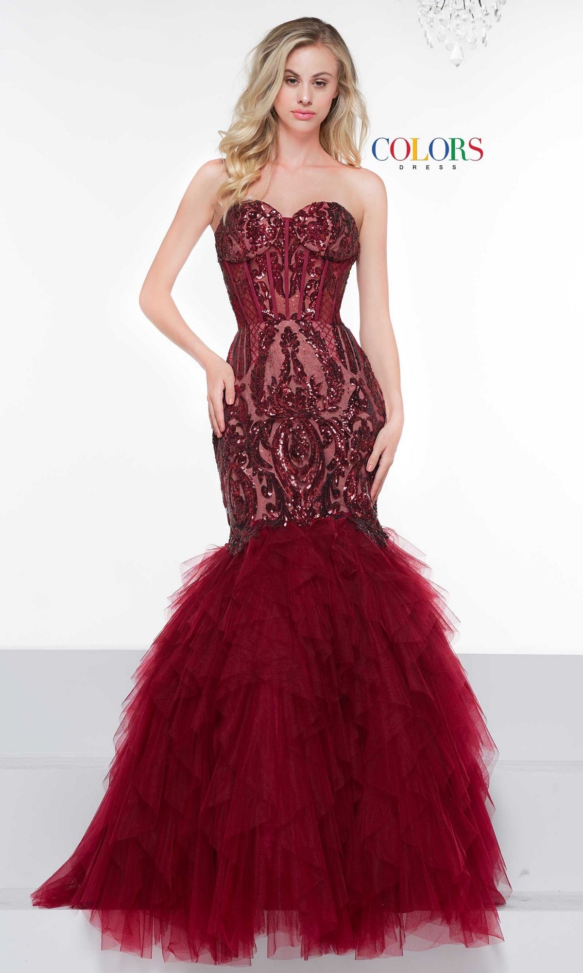 Strapless Sweetheart Long Mermaid Prom Dress 2067