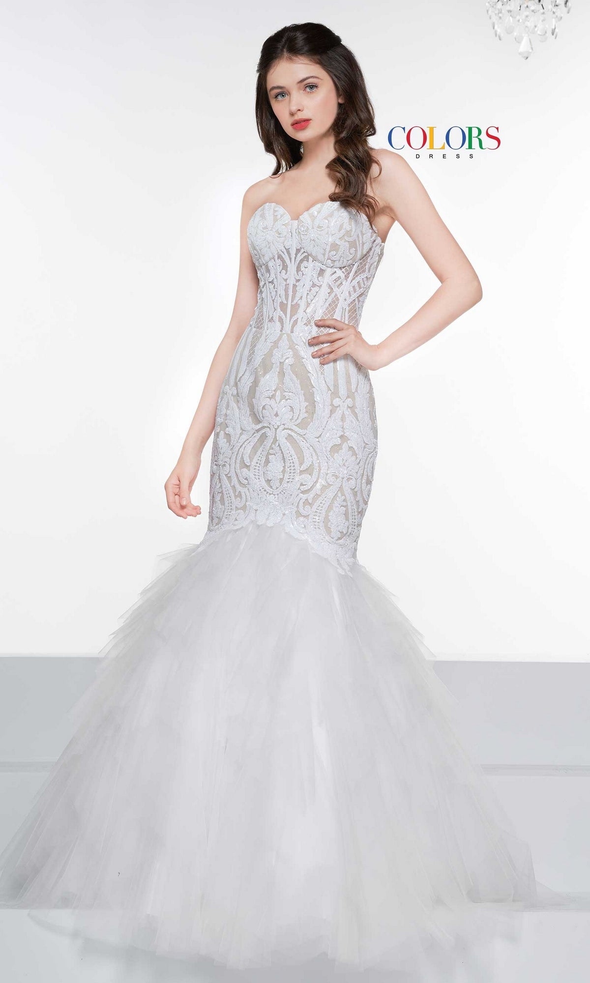 Strapless Sweetheart Long Mermaid Prom Dress 2067