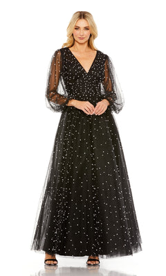 3/4 sleeve long dresses for wedding guest 3/4 Sleeve A-Line Sequin Round Neck Midi Dress for Wedding Guest Dress main image 0