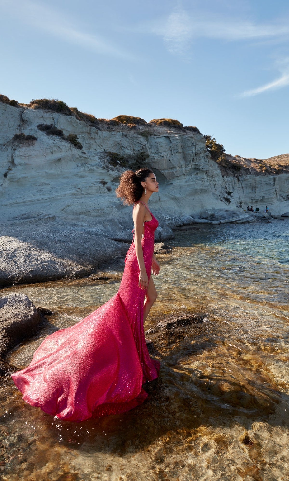 Strappy Long Sequin Prom Dress: Aerie Couture 207