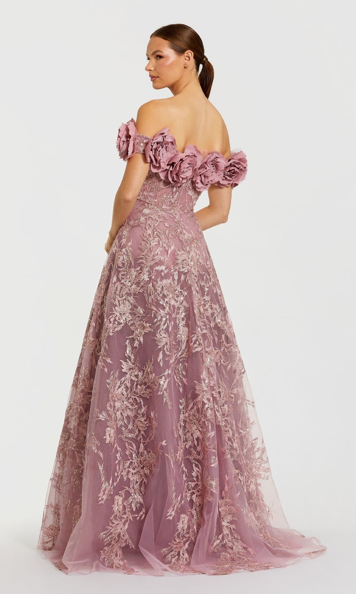 Long Mauve Formal Dress: Mac Duggal 21032