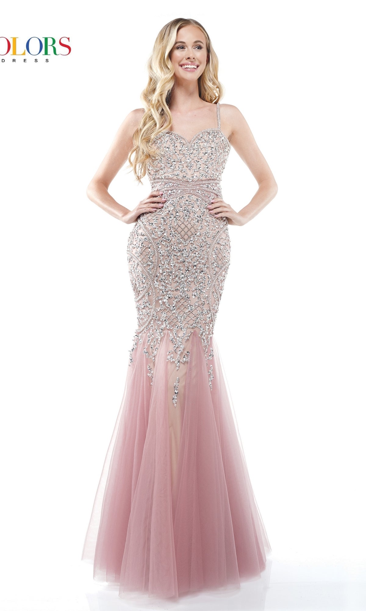 Beaded Long Sweetheart Mermaid Prom Dress 2230
